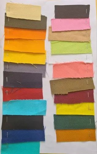 CI Cotton Drill Fabric, For Dungaree, Plain/Solids