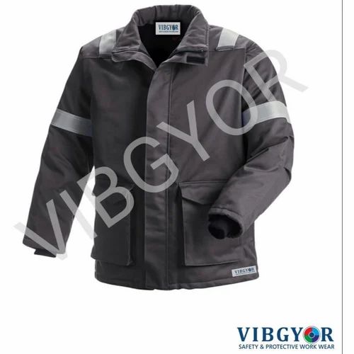 Gray VBCWJ 9018 Cotton FR Jacket, Size: Medium, Men