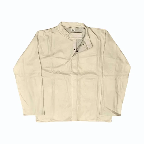 Off White Leather Welding Jacket