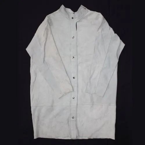 Full Sleeves Plain Split Leather Welding Jacket, For Construction, Size: Free Size
