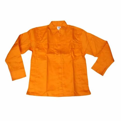 Plain Orange Welding Jacket, For Construction, Model Name/Number: U-159