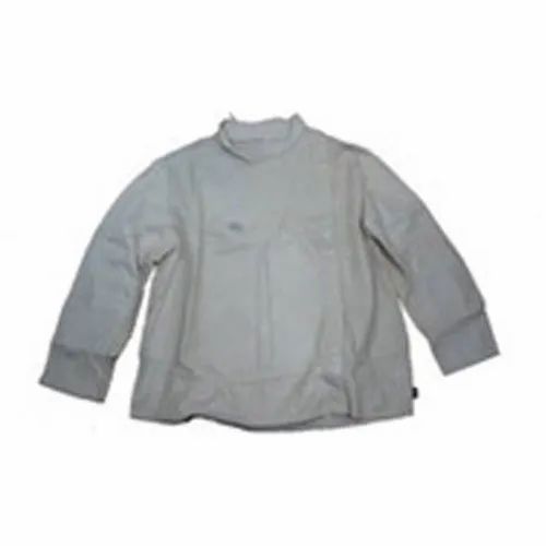 Grey Full Grain Full Sleeve Leather Welding Jacket, Size: XXXL