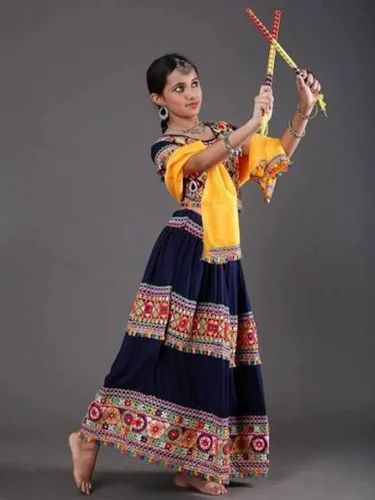 Gujarati Dandiya Dress for Kids