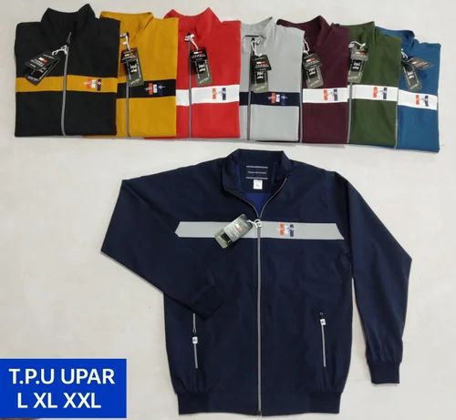 Polyester Biker Mens Upper Jacket