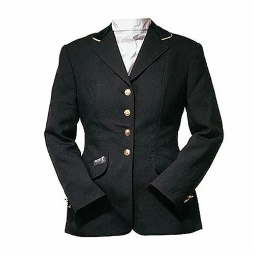 Black Full Sleeve Faux Leather Riding Jacket