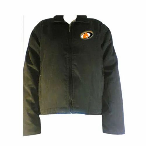 Black Faux Leather Riding Jacket With Detachable Sleeves