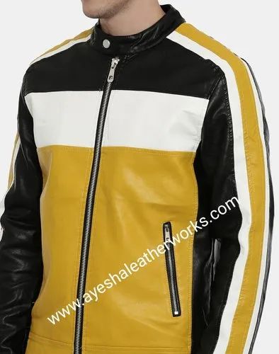 Casual Jackets Black Pu Leather Jacket