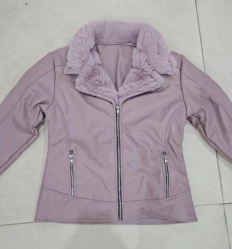 PU Leather Ladies Jacket