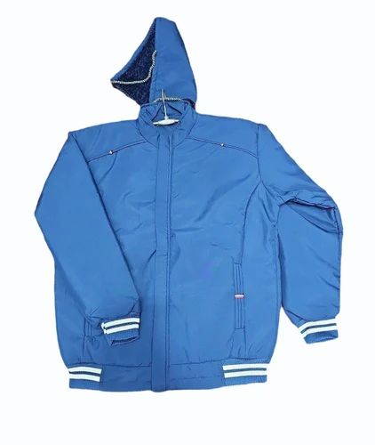 Blue Ladies PU Leather Jacket