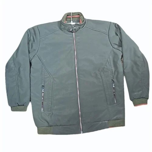 XXL Mens PU Leather Olive Green Jackets