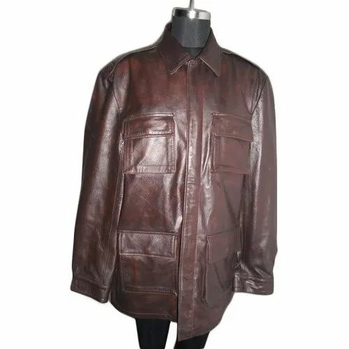 Leather Brown Goat Leather Jacket