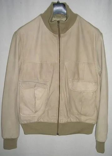 Plain Suede Leather Jacket