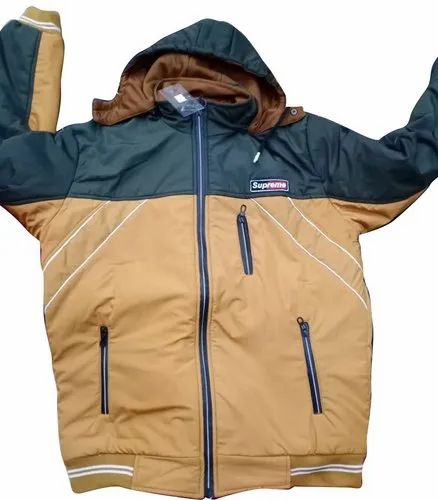 Full Sleeve Plain Mens Casual Wear Faux Leather Jacket