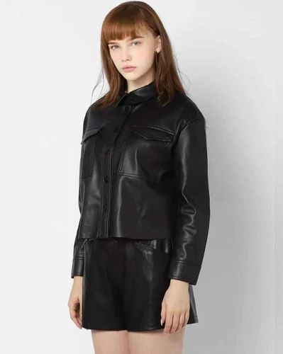 212164901-Black 40 Black Faux Leather Jacket