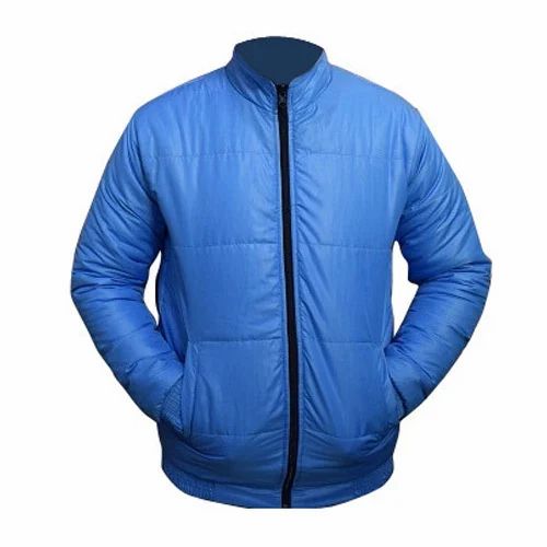 S-XXL Blue Mens Faux Leather Jacket
