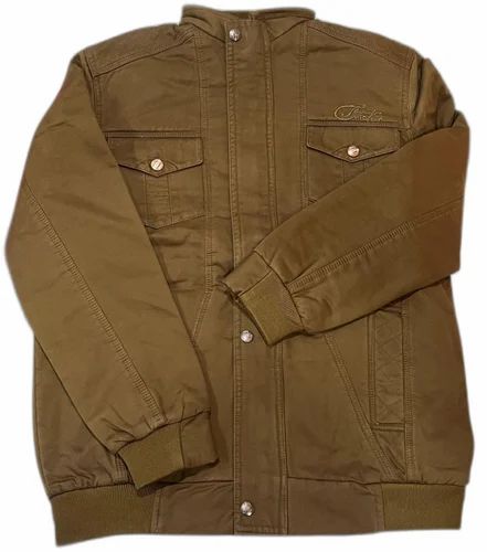 Mens Faux Leather Winter Jacket