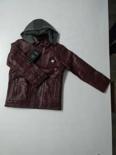 Lokenath Boys & Girls Kids Leather Jacket