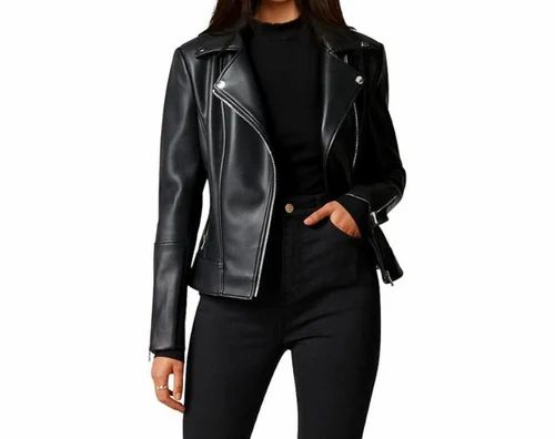 Women Leather Biker Jacket