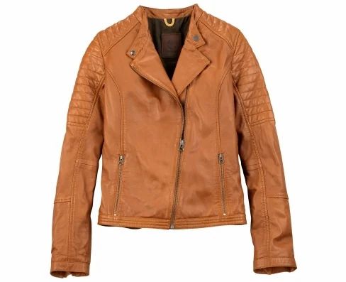 Women Belknap Leather Biker Jacket