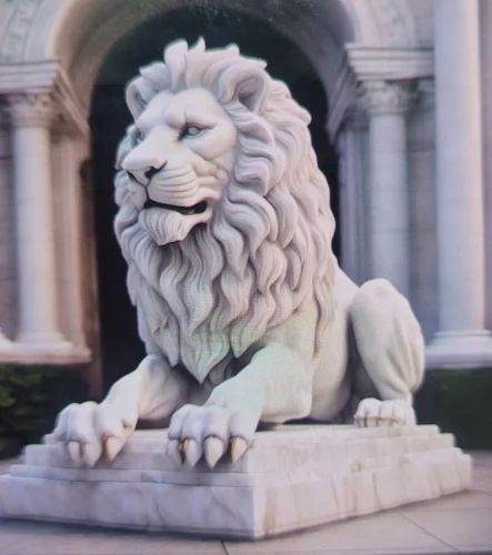 Natural Frp lion statue, For Exterior Decor
