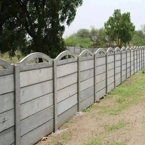 Panel Build Cement Compound Wall, 8 in x 8 in