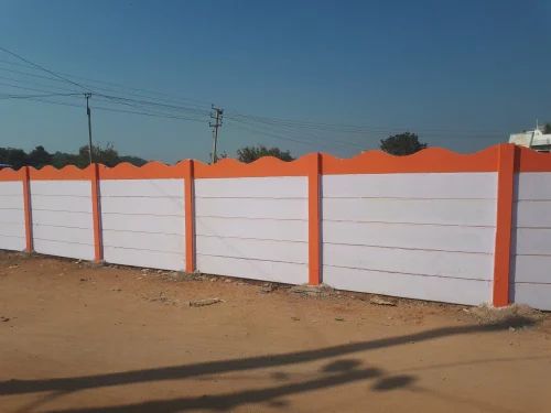 Modular 8 ft Cement Compound Wall, For Farm House, Thickness: 3 Inch