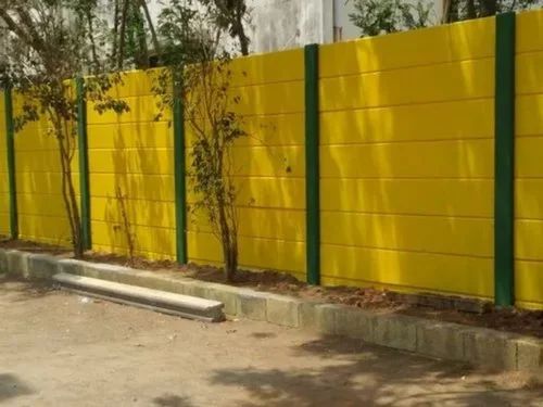 Panel Build Yellow RCC Readymade Compound Wall, For Construction