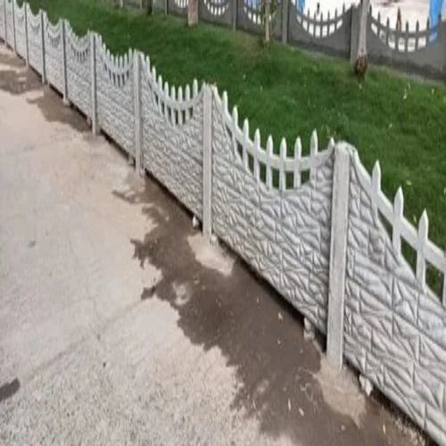 Grey RCC Compound Boundary Wall, For Construction