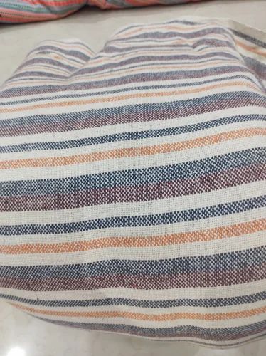 Cotton Handloom Stripes Fabric