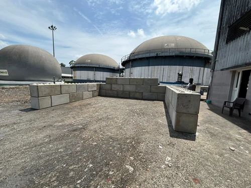 M40 Grade Concrete Industrial Compound Wall