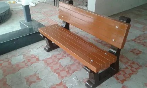 Three Seater RCC Garden Bench, With Back, Size: 6 Feet ( Length )
