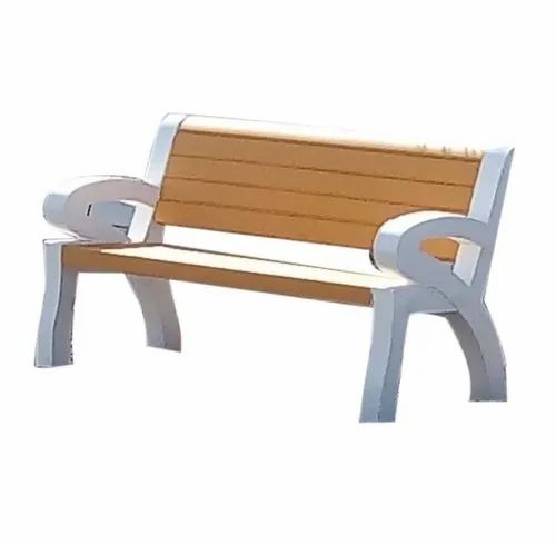 3 Person RCC Garden Bench, With Backrest