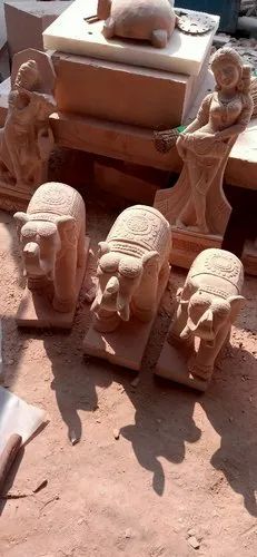 Pink Sand Stone Elephant
