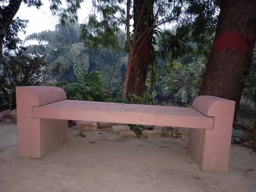 Sandstone Outdoor Red Stone Bench, Bench length: 1800 mm, Curved