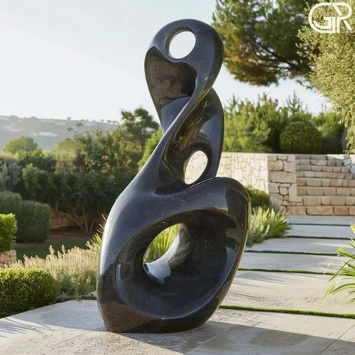 Black Marble Modern Art .