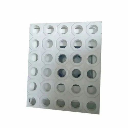 White FRP Rectangular Jali, Size: 6 mm, For Home