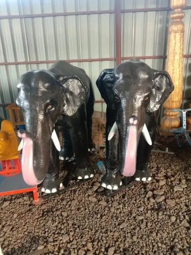Natural Frp Elephant Statue, For Promotional Use