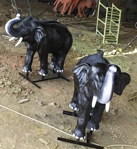 Fiber Elephant Statue, For Exterior Decor