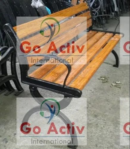 WPC Outdoor,Park Bench.., With Backrest, Size: 63 cm (w)x78 cm (h)