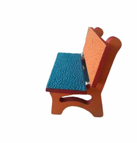 2 Seater Park bench Stone Design (fiber), With Backrest
