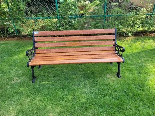 3 Seater Frp Garden Bench, With Backrest