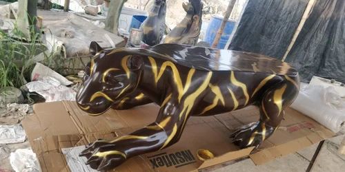 Fiberglass FRP Benches 18 inches Height x 5 Feet Length Leopard Design