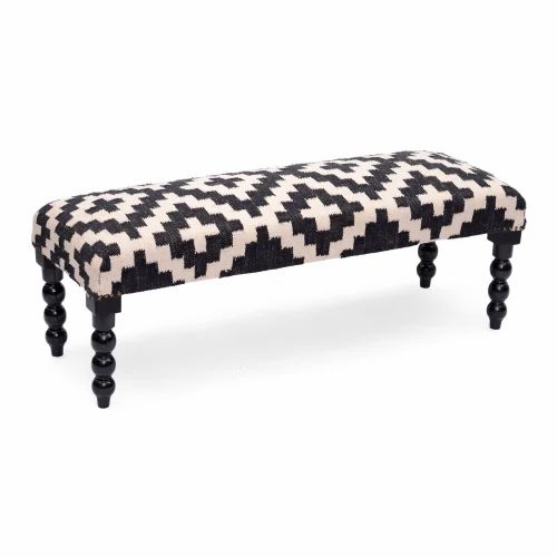 Iron Plain Small Size Entryway Fabric Low Height Bench, Without Back, Size: 85cm X 30cm X 40cm