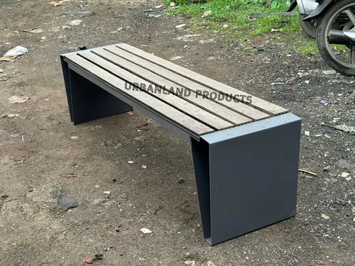 Wooden Garden Bench, Without Backrest, 2 Seater