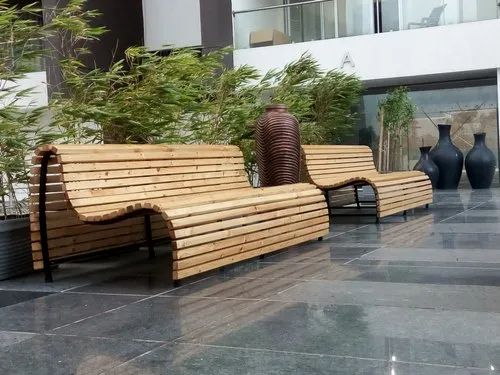 Brown Wooden Garden Bench