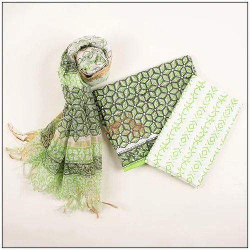 Hand Block Printed Cotton Suits, Jaipuri Print