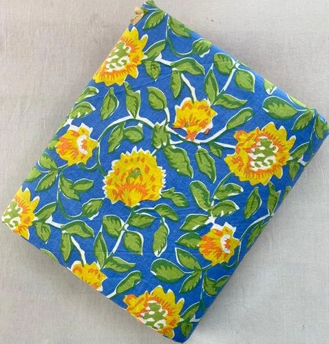Block Print Kurti Fabric Manufacturer, 80-90, 60x60