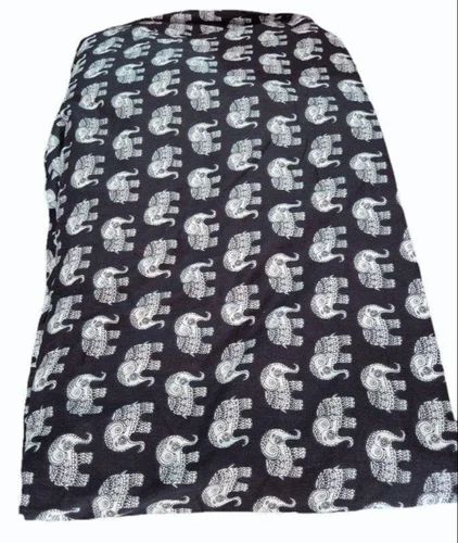 Elephant Printed Cotton Kurti Fabric, 100