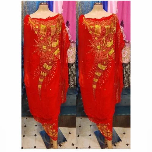 Hand embroidered sudanese toub