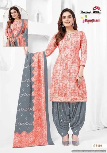 Bandhani Cotton Dress Material